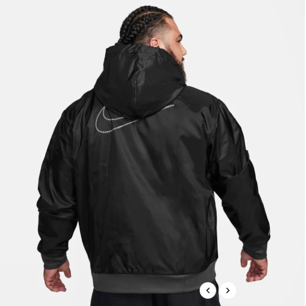 Nike Therma-FIT Standard Issue Oversized Waterproof Zip Hoodie Jacket Size L